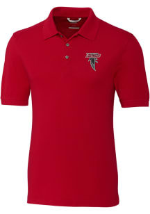 Cutter and Buck Atlanta Falcons Mens Red HISTORIC Advantage Short Sleeve Polo