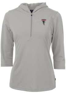 Cutter and Buck Atlanta Falcons Womens Grey HISTORIC Virtue Eco Pique Hooded Sweatshirt