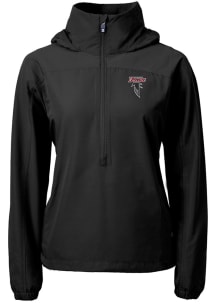 Cutter and Buck Atlanta Falcons Womens Black Historic Charter Eco Long Sleeve Pullover