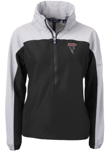 Cutter and Buck Atlanta Falcons Womens Black Historic Charter Eco Long Sleeve Pullover