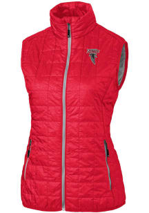Cutter and Buck Atlanta Falcons Womens Red HISTORIC Rainier PrimaLoft Vest