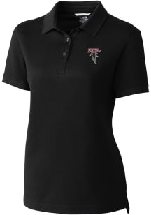 Cutter and Buck Atlanta Falcons Womens Black HISTORIC Advantage Short Sleeve Polo Shirt