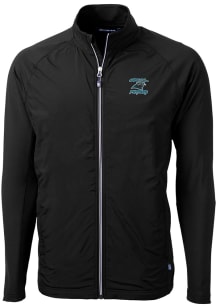 Cutter and Buck Carolina Panthers Mens Black HISTORIC Adapt Eco Big and Tall Light Weight Jacket