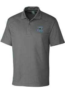 Cutter and Buck Carolina Panthers Grey HISTORIC Drytec Genre Big and Tall Polo