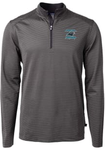 Cutter and Buck Carolina Panthers Mens Black Historic Virtue Eco Pique Micro Stripe Long Sleeve ..