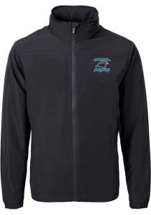 Cutter and Buck Carolina Panthers Mens Black HISTORIC Charter Eco Light Weight Jacket