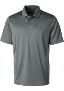 Cutter and Buck Carolina Panthers Mens Grey HISTORIC Prospect Short Sleeve Polo
