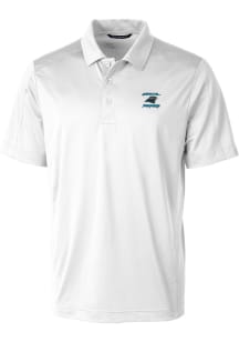 Cutter and Buck Carolina Panthers Mens White HISTORIC Prospect Short Sleeve Polo