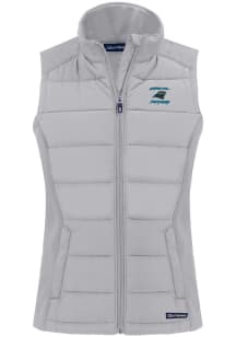 Cutter and Buck Carolina Panthers Womens Charcoal Historic Evoke Vest