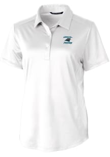 Cutter and Buck Carolina Panthers Womens White HISTORIC Prospect Short Sleeve Polo Shirt
