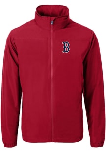 Cutter and Buck Boston Red Sox Mens Red Charter Eco Light Weight Jacket