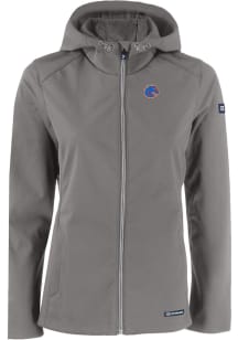 Cutter and Buck Boise State Broncos Womens Grey Evoke Light Weight Jacket