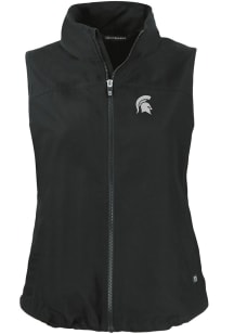 Cutter and Buck Michigan State Spartans Womens Black Charter Vest