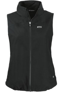 Cutter and Buck NYU Violets Womens Black Charter Vest