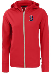 Cutter and Buck Boston Red Sox Womens Red Daybreak Light Weight Jacket