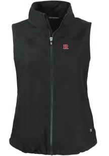 Cutter and Buck Rutgers Scarlet Knights Womens Black Charter Vest