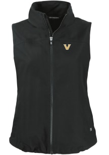Cutter and Buck Vanderbilt Commodores Womens Black Charter Vest