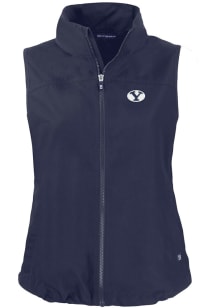 Cutter and Buck BYU Cougars Womens Navy Blue Charter Vest