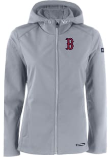 Cutter and Buck Boston Red Sox Womens Charcoal Evoke Light Weight Jacket