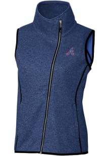 Cutter and Buck Atlanta Braves Womens Blue City Connect Mainsail Vest