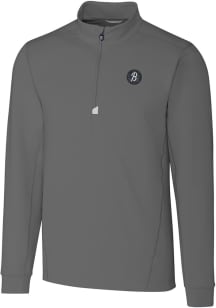 Cutter and Buck Baltimore Orioles Mens Grey City Connect Traverse Big and Tall 1/4 Zip Pullover