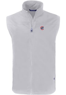 Cutter and Buck Chicago Cubs Big and Tall Grey Charter Mens Vest