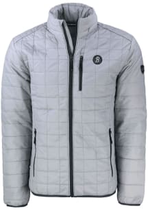Cutter and Buck Baltimore Orioles Mens Grey City Connect Rainier PrimaLoft Big and Tall Lined Ja..