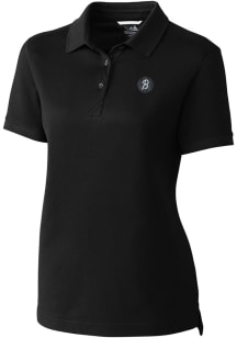 Cutter and Buck Baltimore Orioles Womens Black City Connect Advantage Short Sleeve Polo Shirt