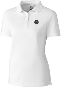Cutter and Buck Baltimore Orioles Womens White City Connect Advantage Short Sleeve Polo Shirt