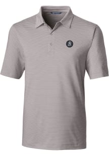 Cutter and Buck Baltimore Orioles Mens Grey City Connect Forge Pencil Stripe Short Sleeve Polo