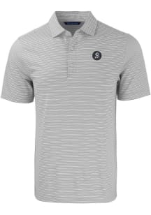 Cutter and Buck Baltimore Orioles Mens Grey City Connect Forge Double Stripe Short Sleeve Polo