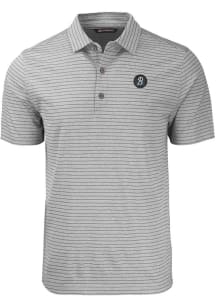 Cutter and Buck Baltimore Orioles Mens Grey City Connect Forge Heather Stripe Short Sleeve Polo