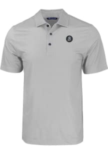 Cutter and Buck Baltimore Orioles Mens Grey City Connect Pike Eco Geo Print Short Sleeve Polo