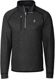 Cutter and Buck Baltimore Orioles Mens Charcoal City Connect Mainsail Long Sleeve 1/4 Zip Pullov..