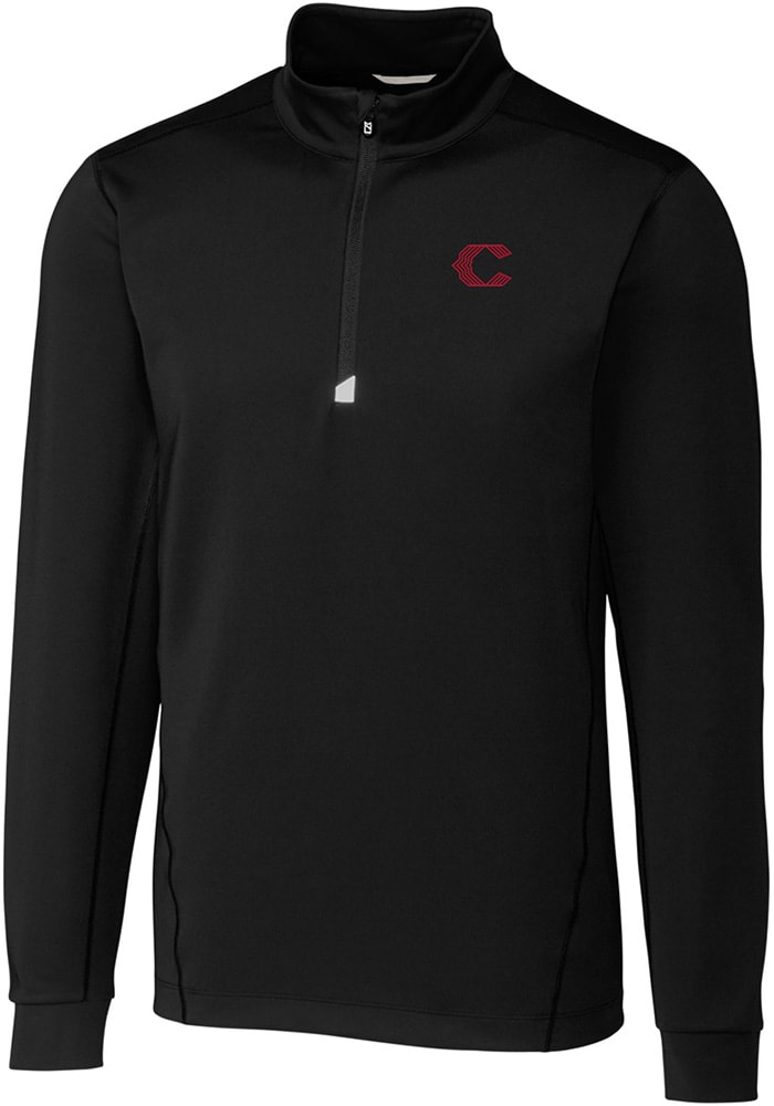 Cutter and Buck Cincinnati Reds Mens City Connect Traverse Big Tall Qtr Zip