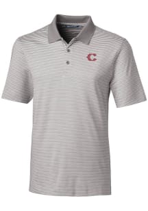 Cutter and Buck Cincinnati Reds Grey City Connect Forge Tonal Stripe Big and Tall Polo