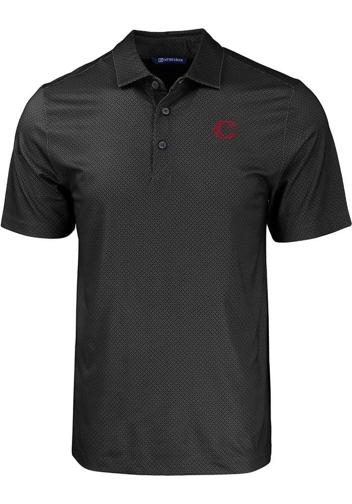 Cutter and Buck Cincinnati Reds City Connect Pike Eco Geo Print Big Tall Polo