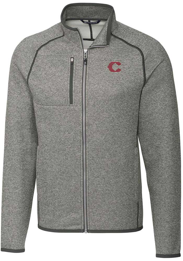 Cutter and Buck Cincinnati Reds Mens Grey City Connect Mainsail Big Tall Light Weight Jacket