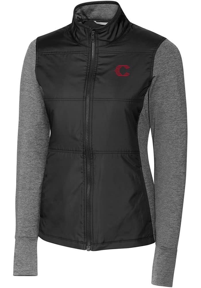 Cutter and Buck Cincinnati Reds Womens City Connect Stealth Medium Weight Jacket