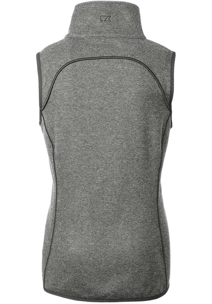 Cutter and Buck Cincinnati Reds Womens Grey City Connect Mainsail Asymmetrical Vest