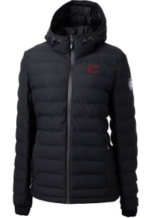 Cutter and Buck Cincinnati Reds Womens Black City Connect Mission Ridge Repreve Filled Jacket