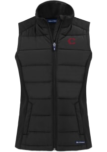 Cutter and Buck Cincinnati Reds Womens Black City Connect Evoke Vest