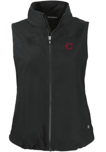 Cutter and Buck Cincinnati Reds Womens Black City Connect Charter Vest