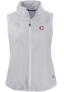 Cutter and Buck Cincinnati Reds Womens Grey City Connect Charter Vest
