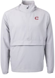 Cutter and Buck Cincinnati Reds Mens Grey City Connect Charter Eco Pullover Jackets