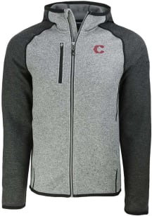 Cutter and Buck Cincinnati Reds Mens Grey City Connect Mainsail Light Weight Jacket