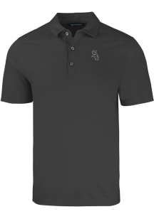 Cutter and Buck Chicago White Sox Big and Tall Black Forge Big and Tall Golf Shirt
