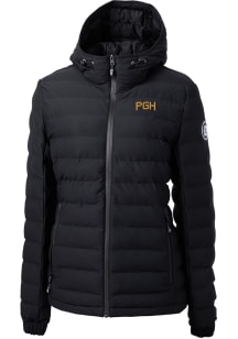 Cutter and Buck Pittsburgh Pirates Womens Black City Connect Mission Ridge Repreve Filled Jacket