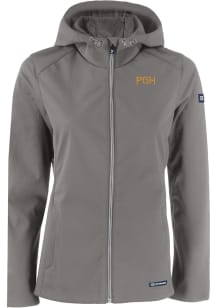 Cutter and Buck Pittsburgh Pirates Womens Grey City Connect Evoke Light Weight Jacket