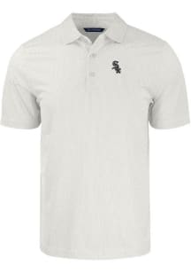 Cutter and Buck Chicago White Sox Mens White Pike Symmetry Short Sleeve Polo